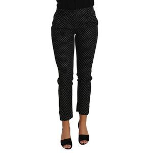 Dolce & Gabbana Dolce Gabbana Pants Polka Dot Style Women Black Jeans & Pants